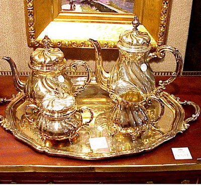 Lot 350A - Reed & Barton Sterling Silver Five-Piece Tea...