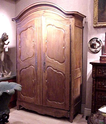 Lot 526 - Provincial Louis XV Style Fruitwood Two-Door...