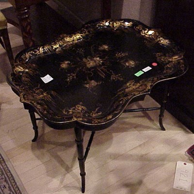 Lot 360 - Victorian Mother-of-Pearl Inlaid Papier Mache...
