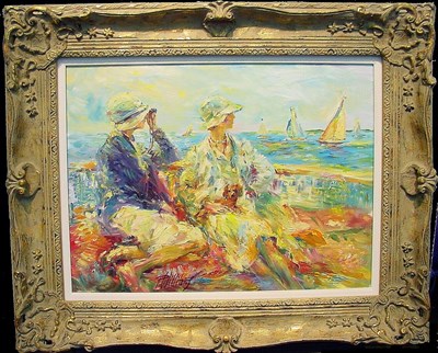 Lot 68 - Paul A. Williams American, b. 1934 LA CANOTAGE...