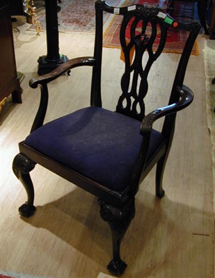 Lot 440 - Set of Eight Georgian Style Mahogany Dining...
