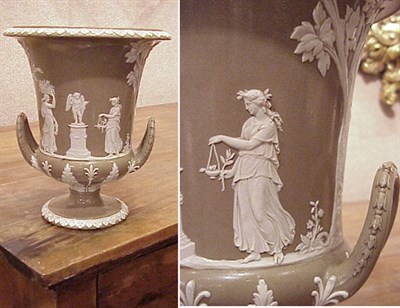 Lot 239 - Wedgwood Urn With classical figures.