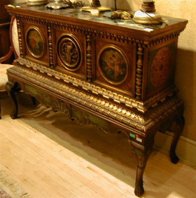 Lot 286 - Italian Baroque Style Painted and Parcel Gilt...