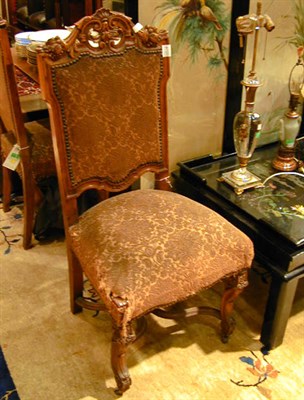 Lot 156 - Set of Six Renaissance Revival Upholstered Oak...
