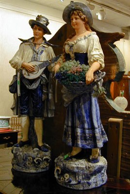 Lot 648 - Pair of Continental Ceramic Figures