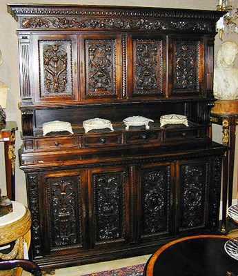 Lot 587 - Renaissance Style Carved Walnut Server With...