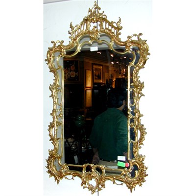 Lot 377 - Georgian Style Bronze Mirror