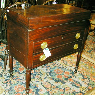 Lot 336 - Federal Mahogany Fold-Out Desk New England,...