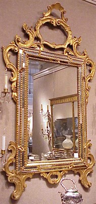 Lot 430 - Rococo Style Gilt-Decorated Mirror