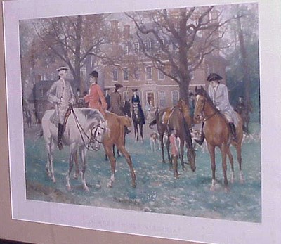Lot 87 - After T. De Thulstrup THE MEET IN OLD VIRGINIA...