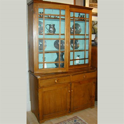 Lot 299 - American Maple Bookcase Cabinet The upper...