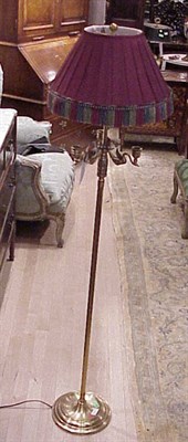 Lot 400 - Empire Style Brass Lamp