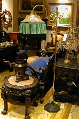 Lot 315A - Victorian Brass Lamp