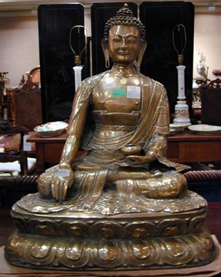 Lot 175 - Thai Brass Figure of a Buddha