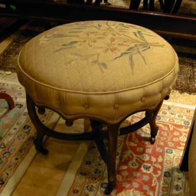 Lot 304 - Victorian Upholstered Vanity Stool