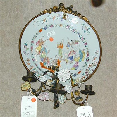 Lot 439 - Pair of Gilt-Metal Mounted Chinese Porcelain...