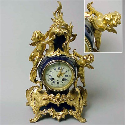 Lot 247 - Louis XVI Style Gilt-Metal Mounted Porcelain...