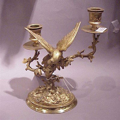 Lot 418 - Pair of Victorian Style Gilt-Metal Bird-Form...