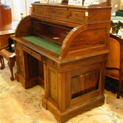 Lot 511 - Easklake Rosewood Cylinder Desk
