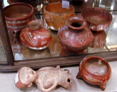 Lot 456 - Group of Seven Pre-Columbian Style Pottery...
