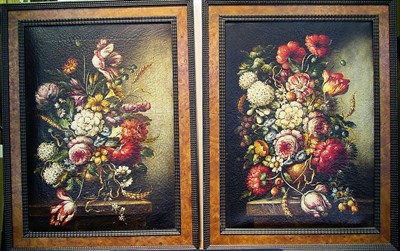 Lot 26 - Italian School 20th Century FLORAL STILL LIFES:...
