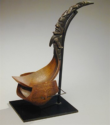 Lot 451 - Northwest Coast American Indian Horn Ladle Of...