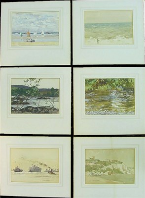 Lot 32 - Norman Wilkinson British, 1878-1971 LOW TIDE;...