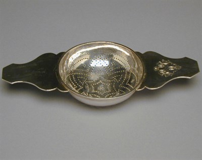 Lot 309 - American Silver Punch Strainer Marked IG...