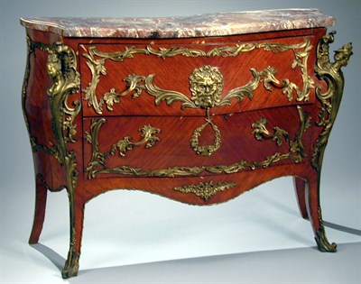 Lot 597 - Louis XV Style Gilt-Bronze Mounted Kingwood...