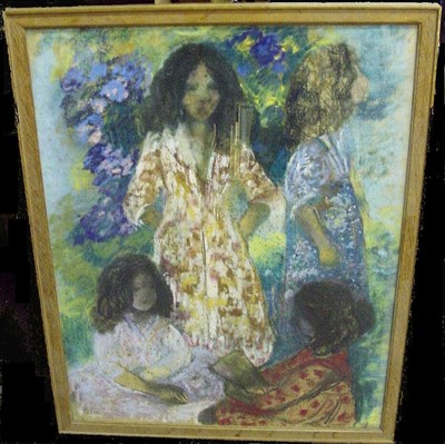 Lot 80 - Roboa Pissarro 20th Century FOUR GIRLS IN A...