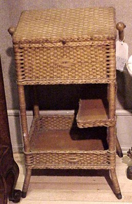 Lot 143 - Rattan Sewing Basket
