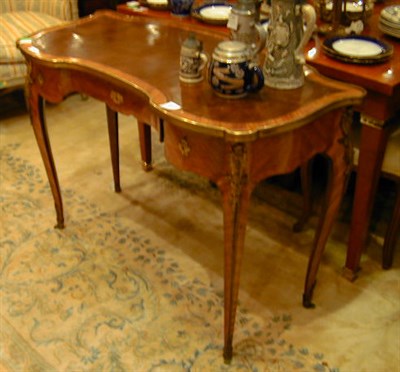 Lot 409 - Louis XVI Gilt-Bronze Mounted Leather Inset...