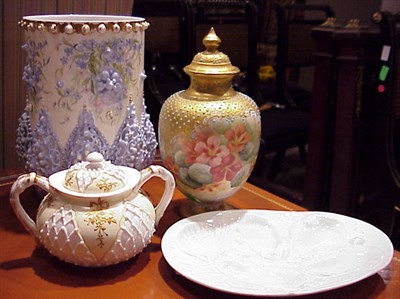 Lot 236 - Group of Four American Porcelain Table Articles