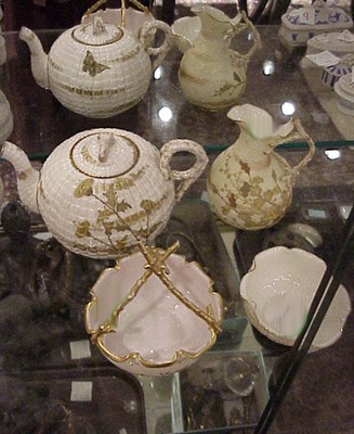 Lot 215 - Group of Four American Belleek Porcelain Articles