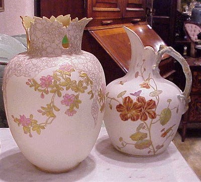 Lot 396 - American Porcelain Vase and American Porcelain...