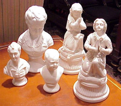Lot 151 - Group of Seven Parian Figures