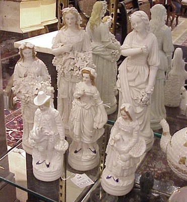 Lot 210 - Group of Six Parian Figures