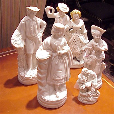 Lot 237 - Group of Five Parian Figures