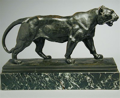 Lot 381 - Bronze Figure Walking Tiger After a model by...