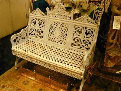 Lot 625 - American Cast Iron Bench
