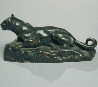 Lot 373 - Bronze Figure Walking Jaguar After a model by...