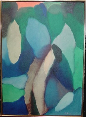 Lot 7 - Alice Baber American, b. 1911 THE DEEP Signed...