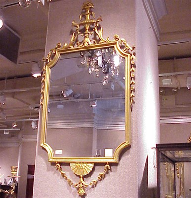 Lot 417 - Adams Style Gilt-Decorated Mirror
