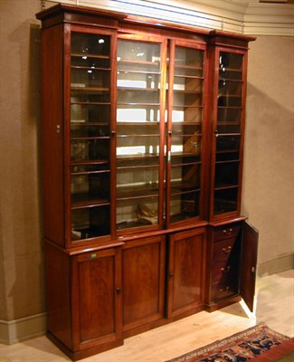 Lot 510 - Victorian Mahogany Breakfront Bookcase