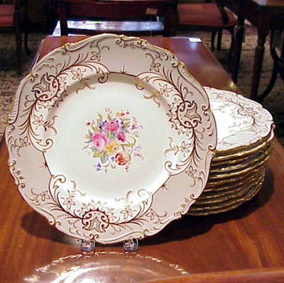 Lot 440 - Set of Thirteen Coalport Porcelain...