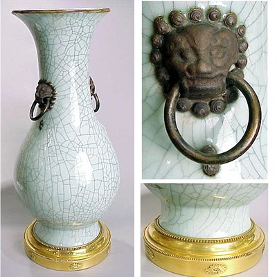 Lot 396 - Louis XVI Style Gilt-Bronze Mounted Chinese...