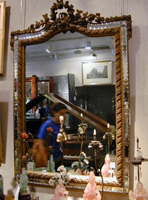 Lot 668A - Louis XVI Style Gilt Carved Wood Mirror