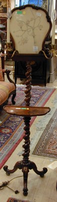 Lot 424 - Victorian Mahogany and Burl-Wood Shaving Stand