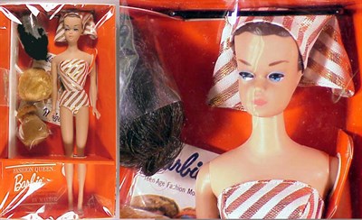 Lot 56 - Fashion Queen Barbie With booklet and shoes in...