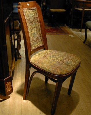 Lot 188 - Set of Six Art Deco Fruitwood Dining Chairs